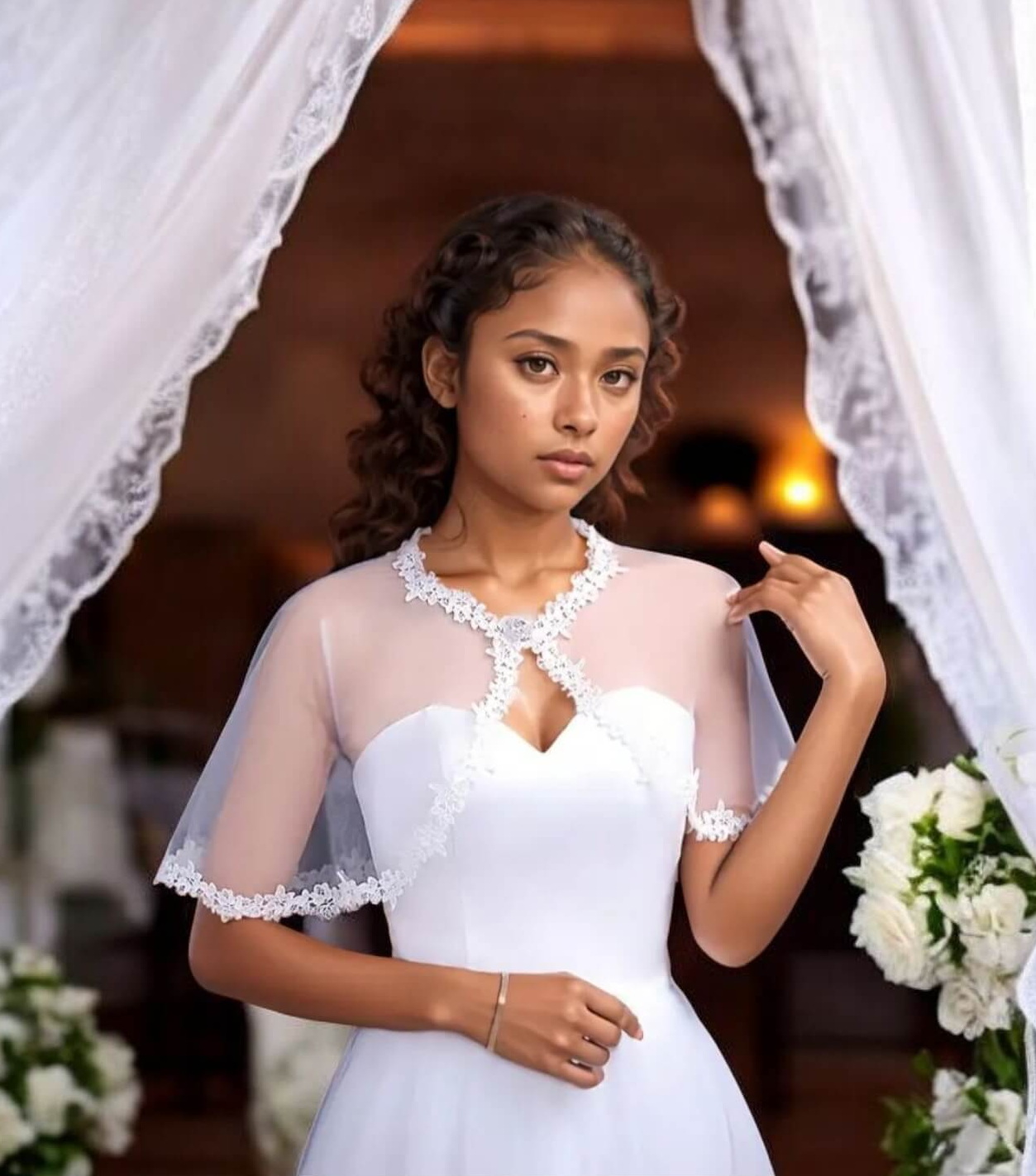 Menyasszonyi pelerin