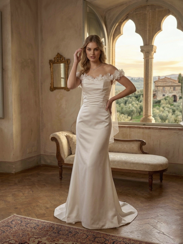 Menyasszonyi Ruha Lecsatolható Uszállyal Menyasszonyi Ruha Lecsatolható Uszállyal