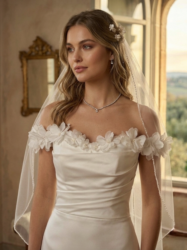 Menyasszonyi Ruha Lecsatolható Uszállyal Menyasszonyi Ruha Lecsatolható Uszállyal