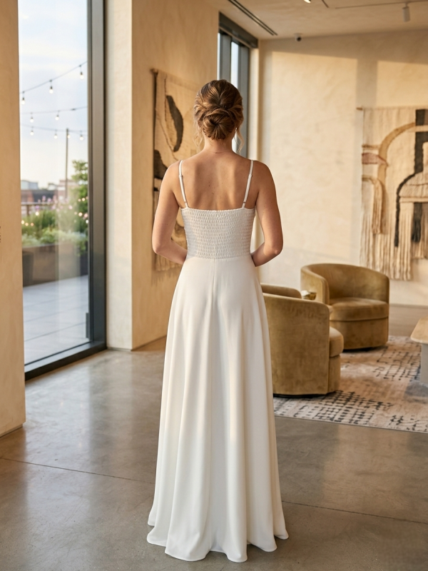 Elegáns fehér alkalmi ruha Elegáns fehér alkalmi ruha