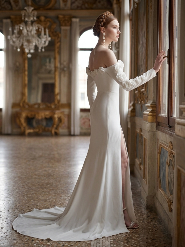 Elegáns off-shoulder estélyi ruha Elegáns off-shoulder estélyi ruha