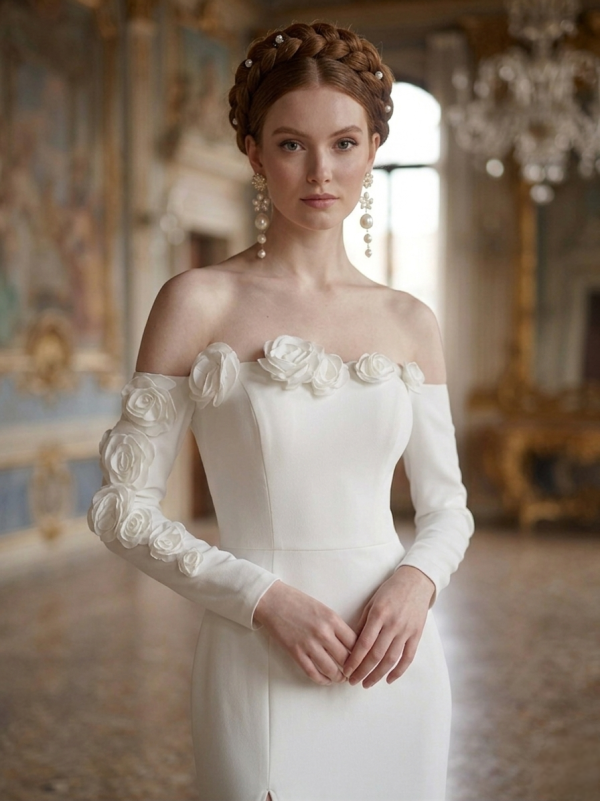 Elegáns off-shoulder estélyi ruha Elegáns off-shoulder estélyi ruha