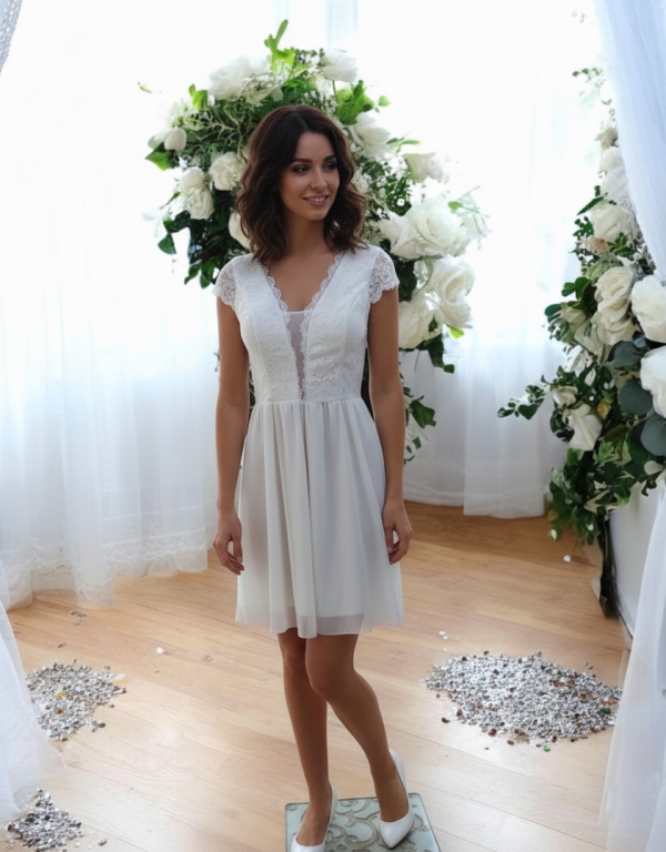 Csipke és tüll alkalmi ruha