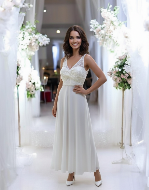 Csipke vállpátos alkalmi ruha