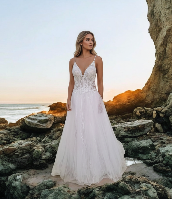 Karcsúsított menyasszonyi ruha