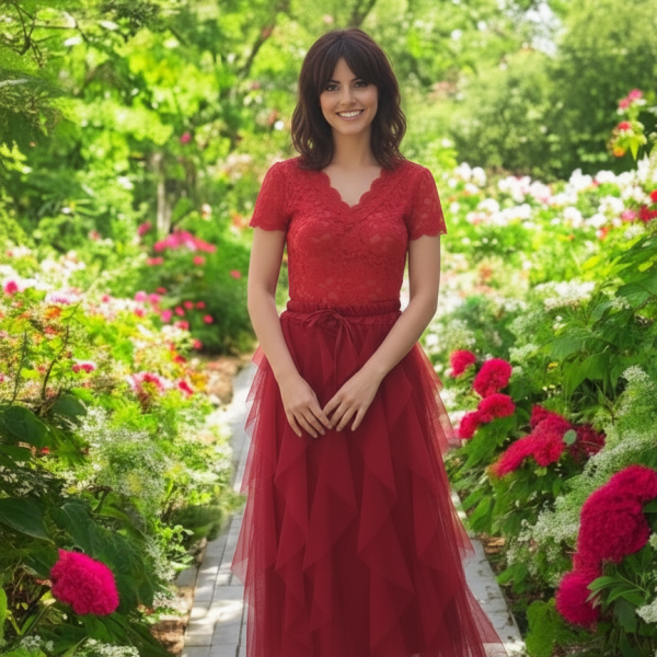 2 részes ( body plusz szoknya) variálható menyecske ruha