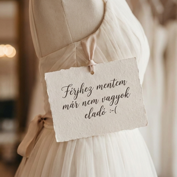 Férjhez mentem már nem vagyok eladó