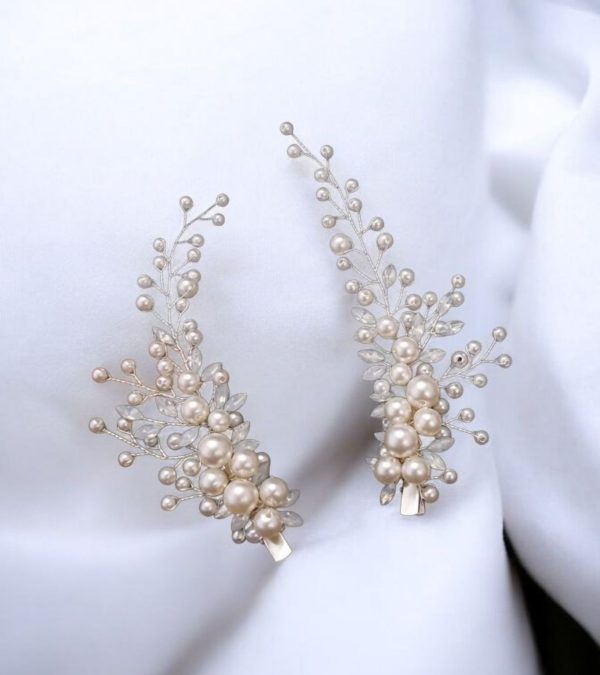 Csatos menyasszonyi fejdísz