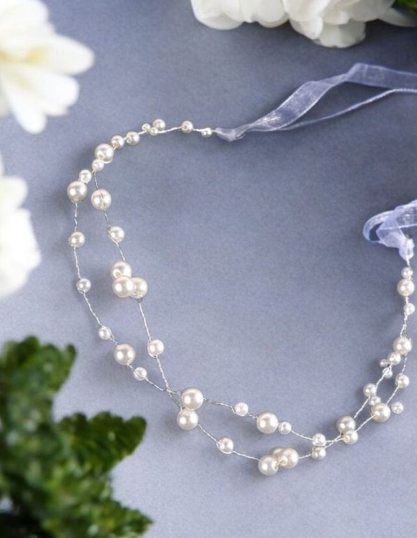 Gyöngyös menyasszonyi fejdísz