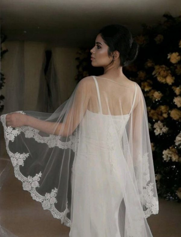 Menyasszonyi pelerin 18c csipkés menyasszonyi pelerin