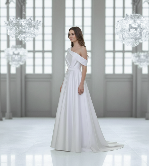 Drámai és kifinomult menyasszonyi ruha 