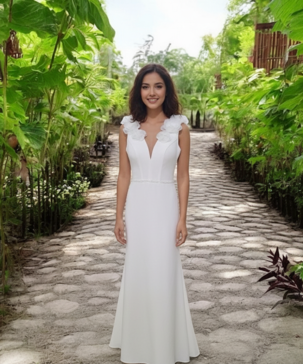 Modern nőies és elegáns menyasszonyi ruha