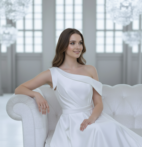 Drámai és kifinomult menyasszonyi ruha 