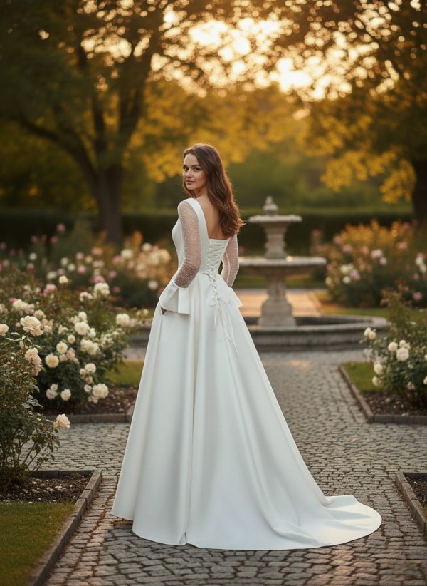 Elegáns és modern menyasszonyi ruha
