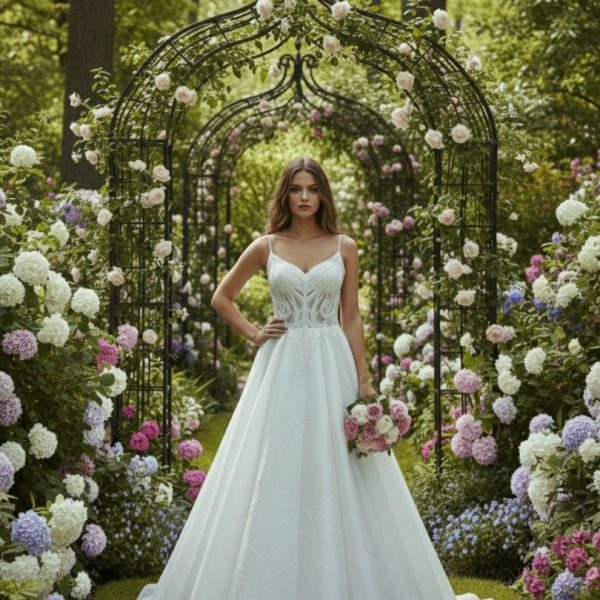 Elegáns és romantikus menyasszonyi ruha